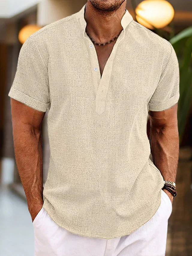 "Men's classic polo shirt in modern colors, featuring a polo collar and buttoned placket; perfect for casual and smart-casual