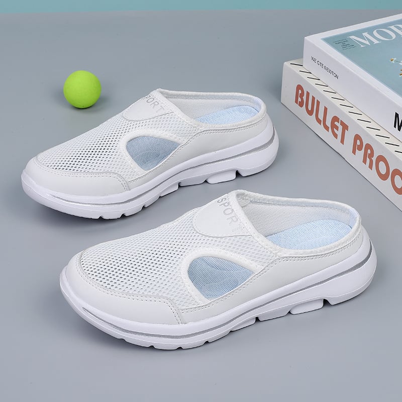 "Men's orthopedic slip-on slippers with ergonomic sole, sleek design, cushioned padding, for ultimate comfort and support."