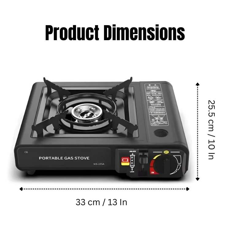 "Men's portable outdoor camping gas stove with 2100W power, compact design, ideal for adventurous cooking."