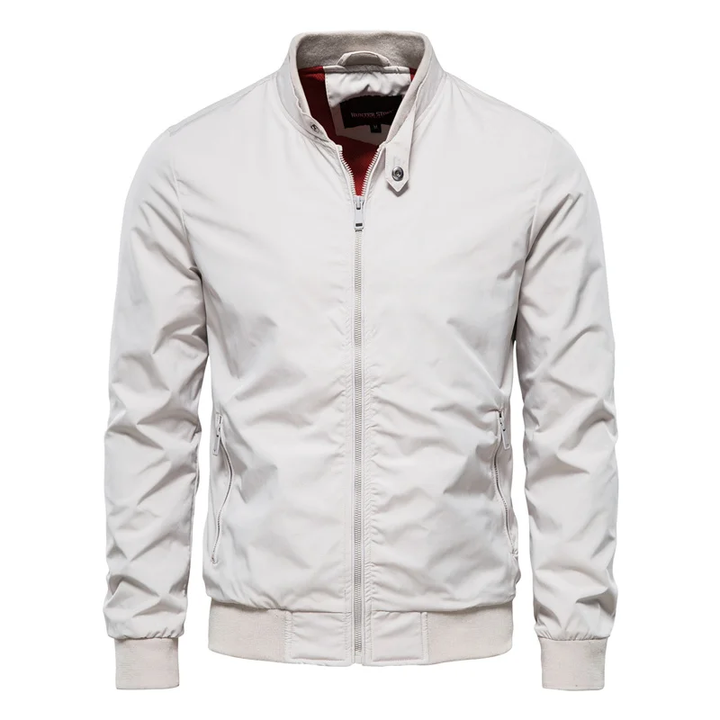Men's sporty lightweight bomber jacket in breathable fabric, modern athletic fit, perfect for casual, spring, and summer wear
