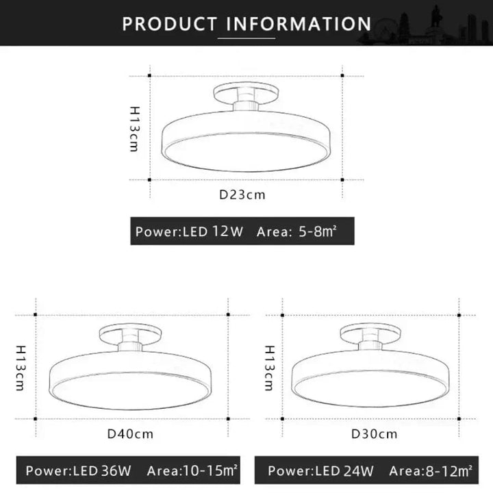 "Minimalist Nordic Macaron LED Ceiling Light in vibrant colors, round design, perfect for modern interior decor."