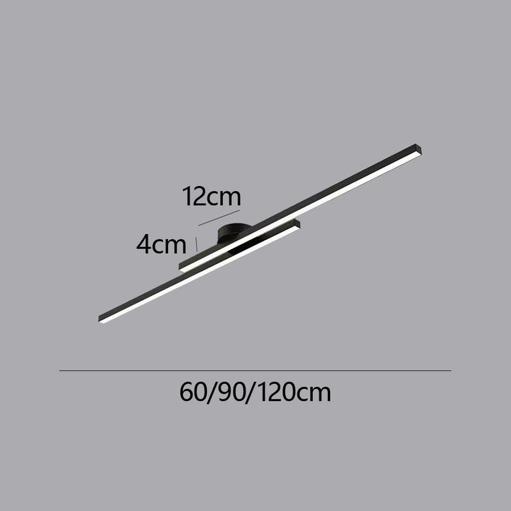 "Modern aluminium semi flush mount LED ceiling light with sleek design, energy-efficient illumination, and multiple finishes.