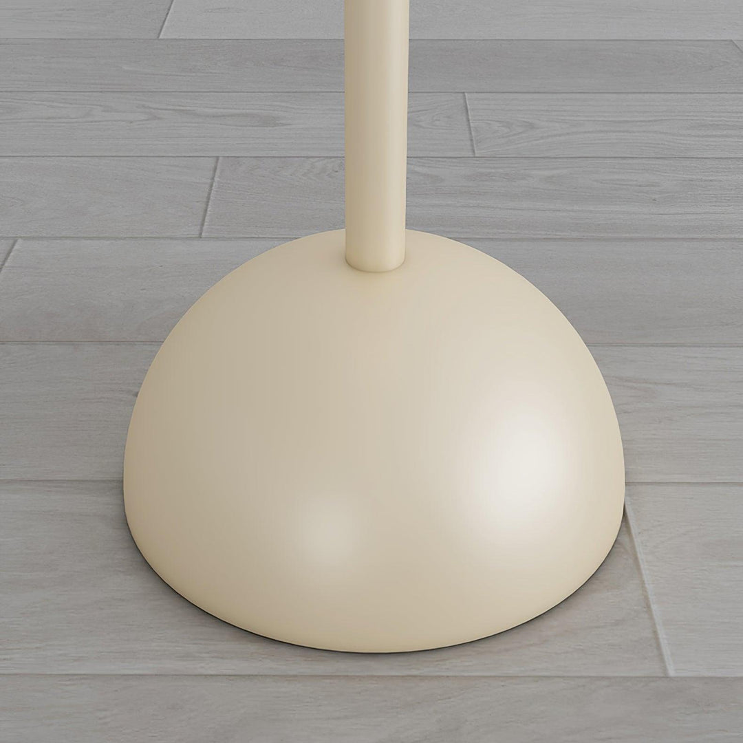 Modern Clavel metal floor lamp with glass accent, 59-inch height, sleek modern design, adds elegance to any room decor.