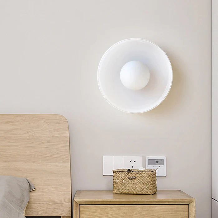 "Modern glass round ceiling light with sleek design, ideal for stylish kitchens, available in varied colors and sizes."