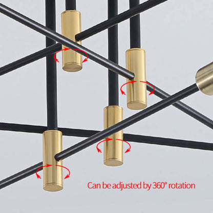"Modern LED ceiling lamp with glass and metal design, featuring sleek lines, ideal for contemporary living spaces."