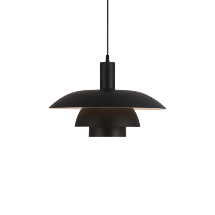 "Modern Scandinavian pendant light with sleek design, providing ambient LED glow, ideal for stylish home interiors."