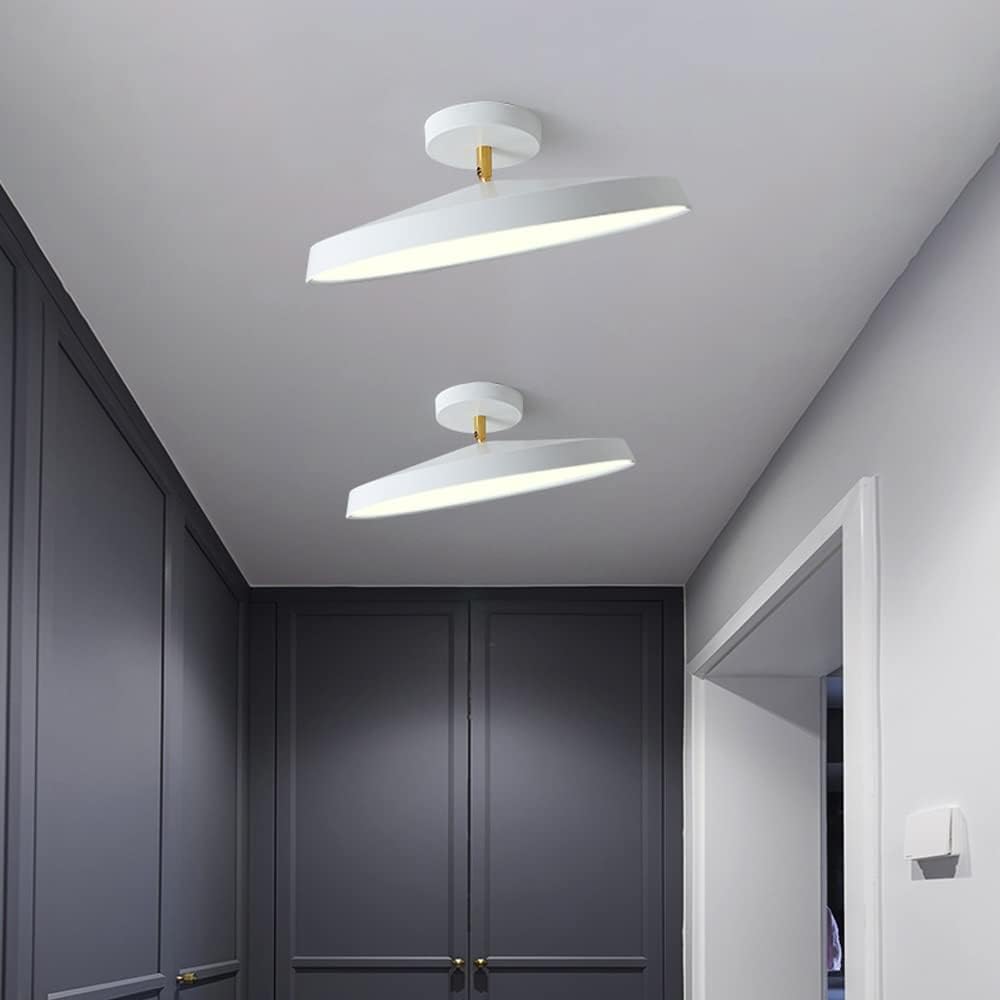 "Modern semi-flush ceiling light with sleek design, adjustable tones, and energy-efficient LED, perfect for any room ambiance