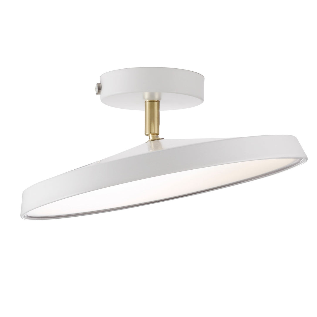 "Modern semi-flush ceiling light with sleek design, adjustable tones, and energy-efficient LED, perfect for any room ambiance