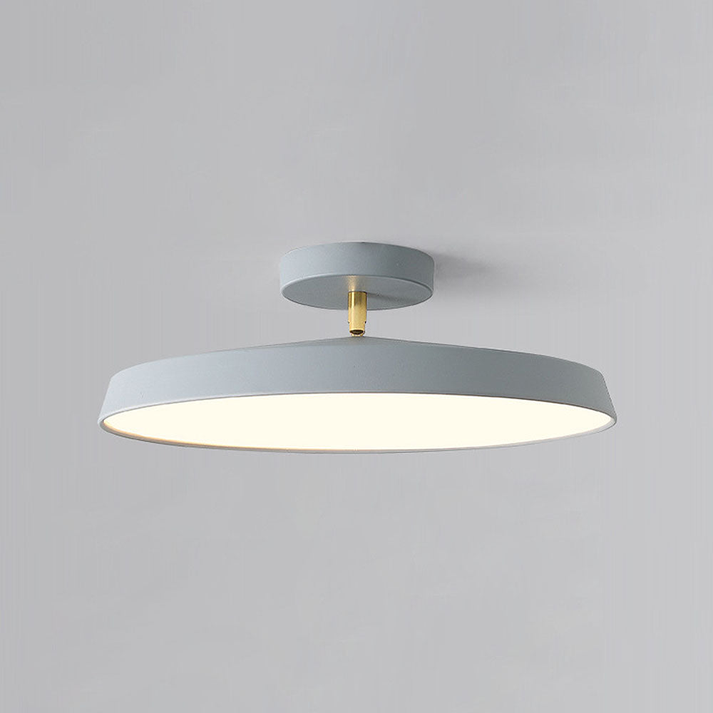 "Modern semi-flush ceiling light with sleek design, adjustable tones, and energy-efficient LED, perfect for any room ambiance