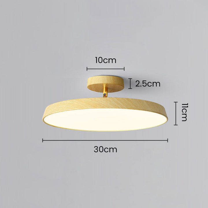 "Modern semi-flush ceiling light with sleek design, adjustable tones, and energy-efficient LED, perfect for any room ambiance