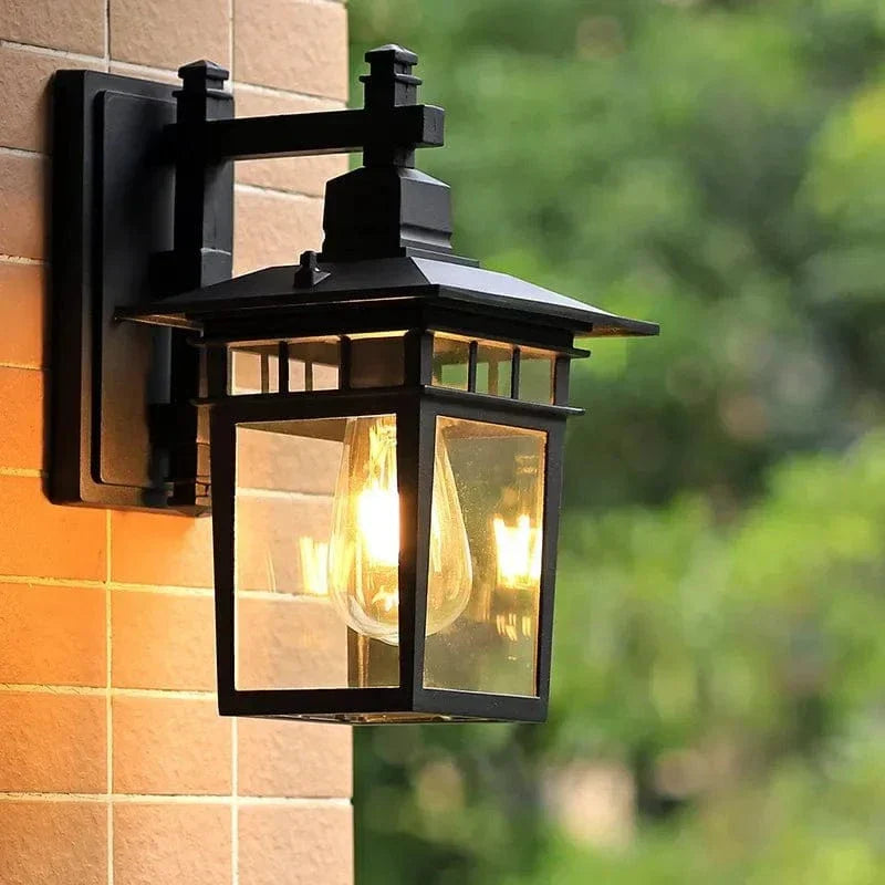"Modern waterproof outdoor wall light with sleek design, ideal for garden or entrance, weather-resistant and versatile."
