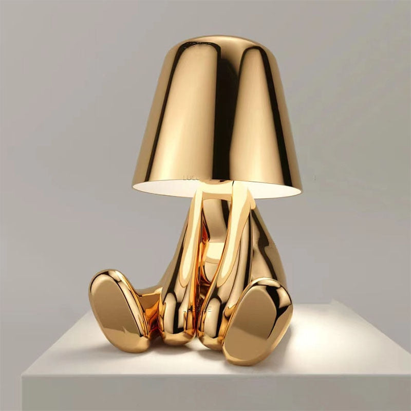 "Modern wireless lamp with rechargeable battery, warm glow, sleek design, ideal for home decor, available in various colors."