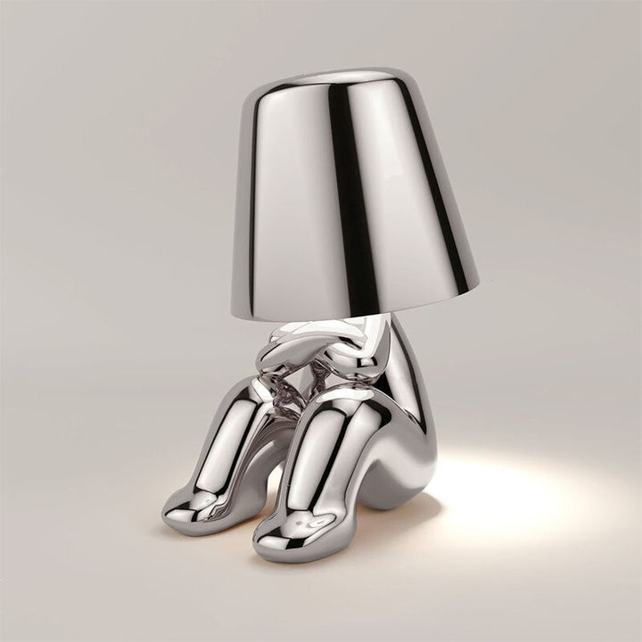 "Modern wireless lamp with rechargeable battery, warm glow, sleek design, ideal for home decor, available in various colors."