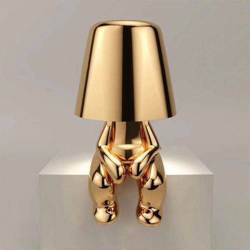 "Modern wireless lamp with rechargeable battery, warm glow, sleek design, ideal for home decor, available in various colors."