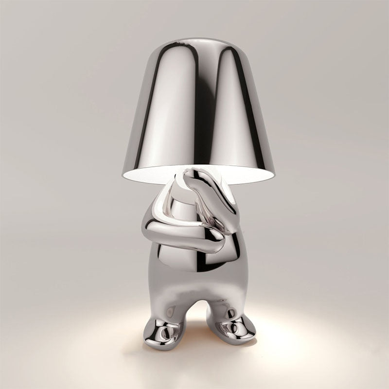 "Modern wireless lamp with rechargeable battery, warm glow, sleek design, ideal for home decor, available in various colors."