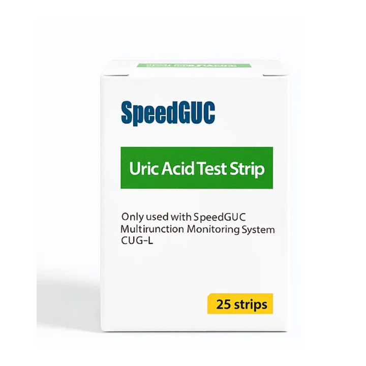 "Multifunction monitor test strips and lancets kit with clear packaging for accurate health tracking of glucose, cholesterol,