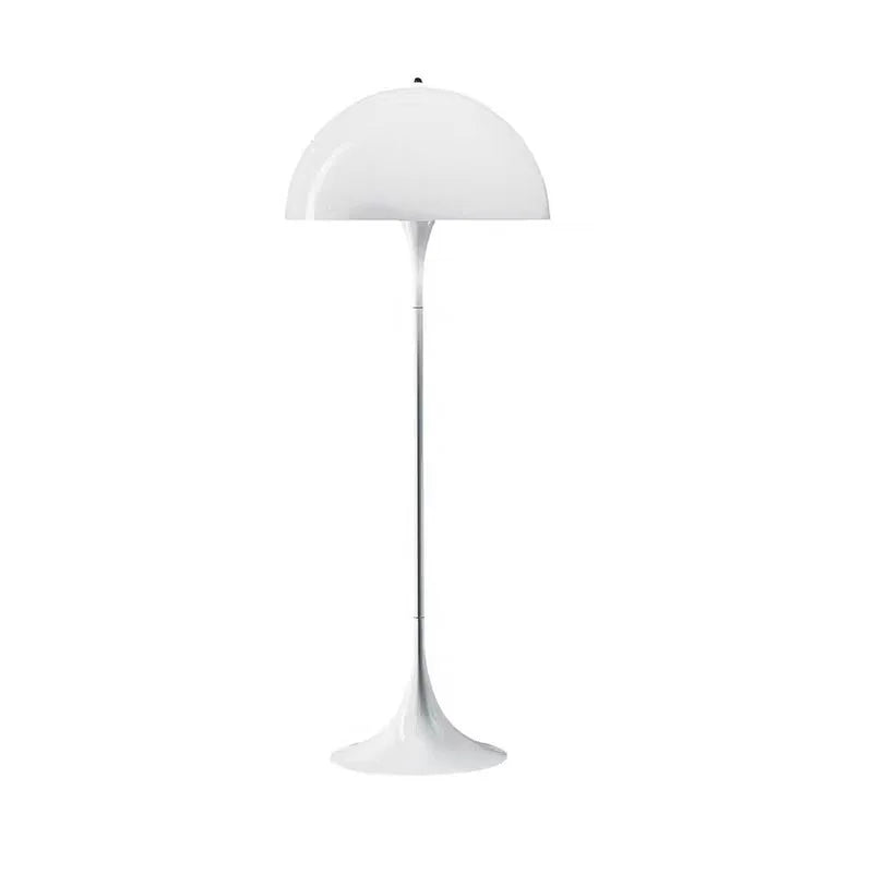 "Nordic Danish LED Mushroom Floor Lamp, modern minimalist design, acrylic, warm glow, ideal for lounges and reading nooks."