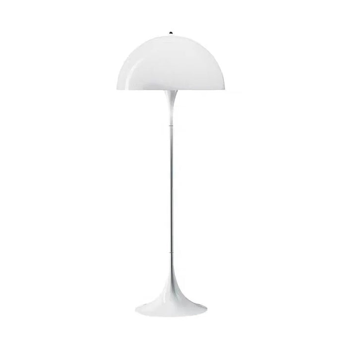 "Nordic Danish LED Mushroom Floor Lamp, modern minimalist design, acrylic, warm glow, ideal for lounges and reading nooks."