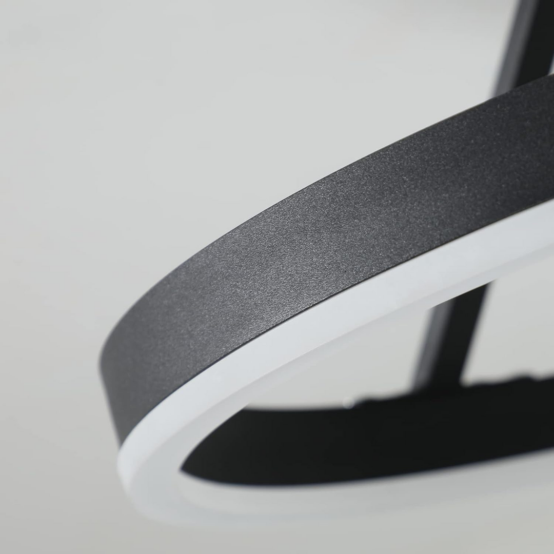 Nordic minimalist LED ceiling light with sleek metal iron and acrylic design, perfect for modern living room illumination.