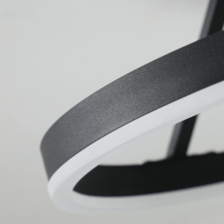 Nordic minimalist LED ceiling light with sleek metal iron and acrylic design, perfect for modern living room illumination.