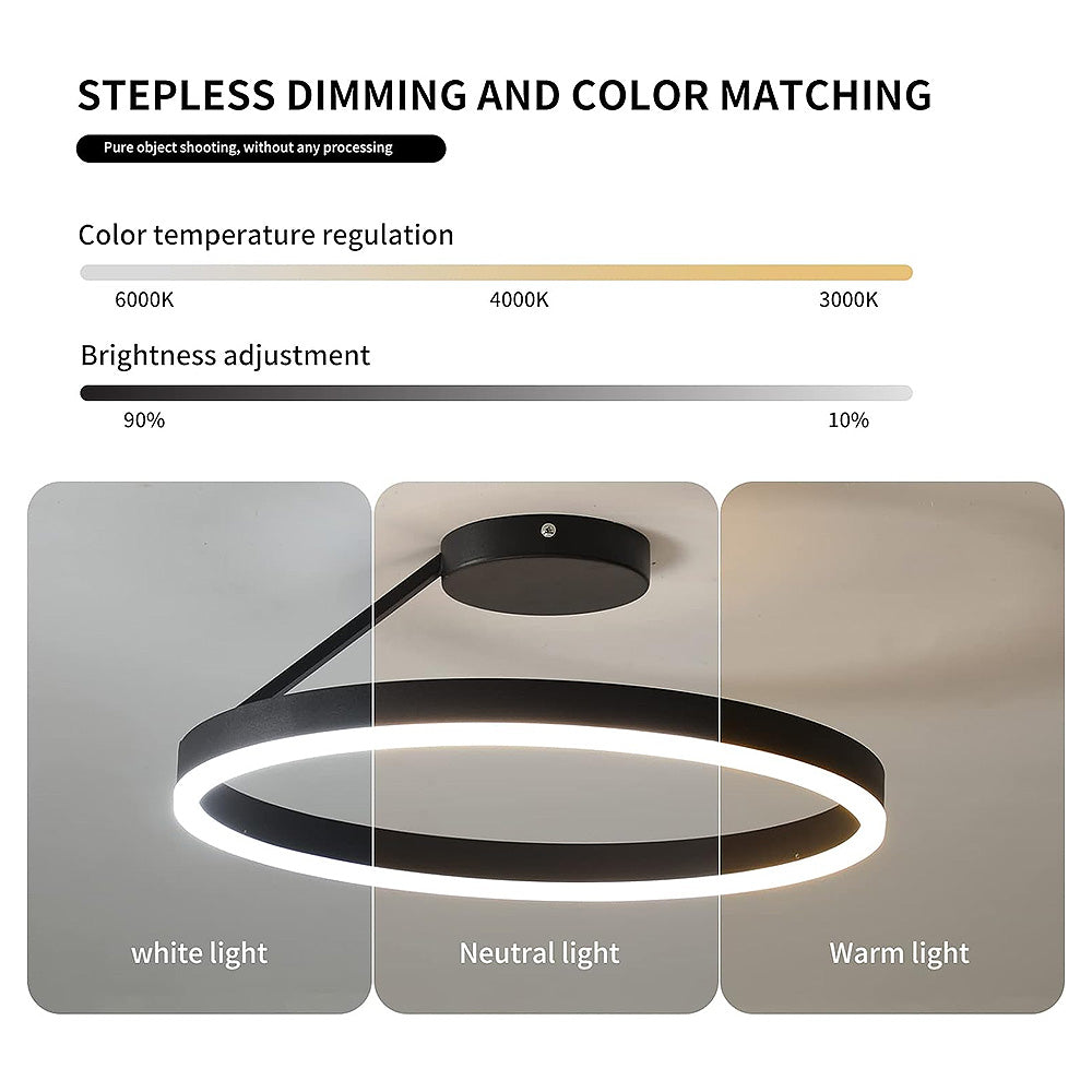 Nordic minimalist LED ceiling light with sleek metal iron and acrylic design, perfect for modern living room illumination.