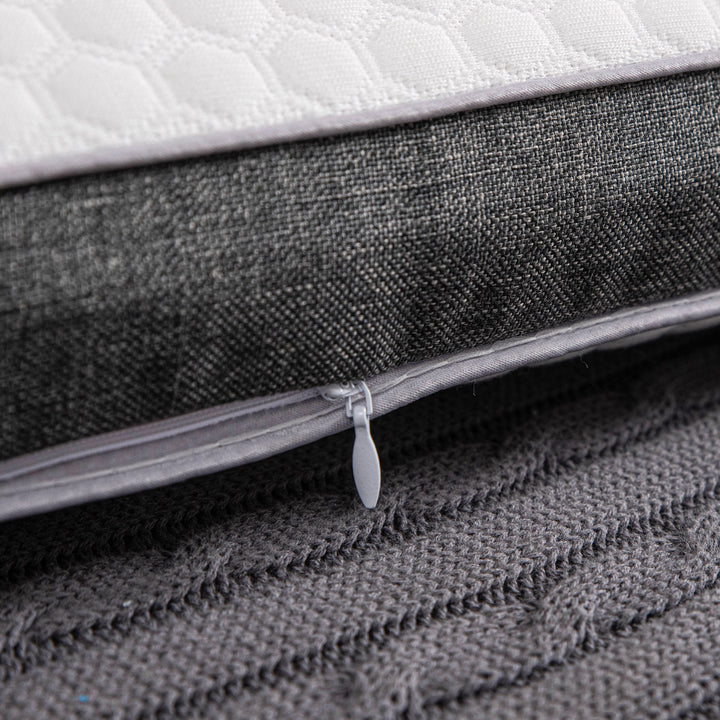 Orthopedic memory foam pillow offering pain-free sleep with ergonomic design and breathable cover for all sleep positions.