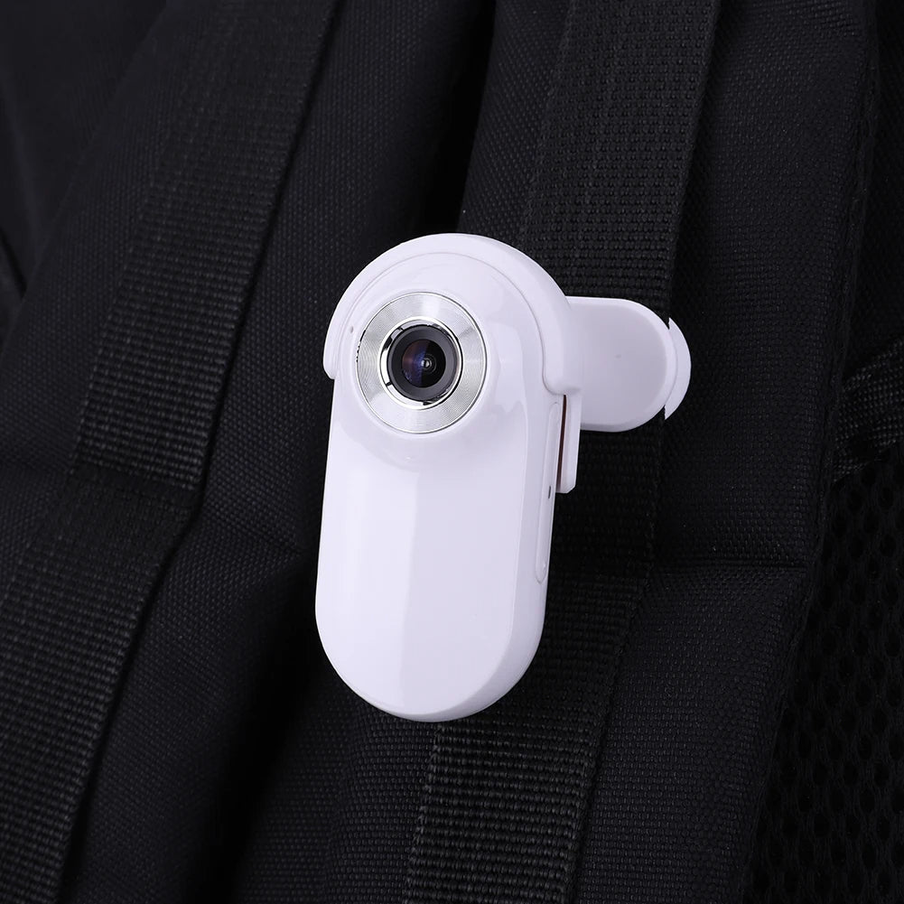 "Pet collar camera with 160° wide-angle lens and HD 1080P video, designed for cats and dogs, fits comfortably on collars."