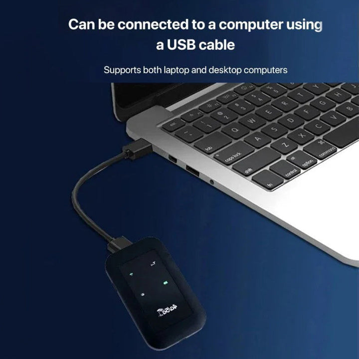 Portable WiFi Pro Booster for high-speed internet, compact design, white gadget for seamless connectivity anywhere.
