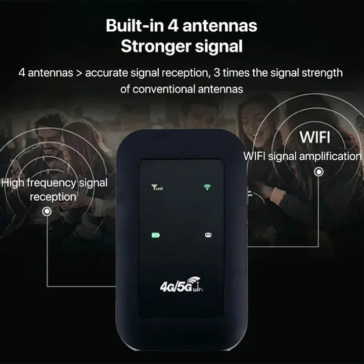 Portable WiFi Pro Booster for high-speed internet, compact design, white gadget for seamless connectivity anywhere.