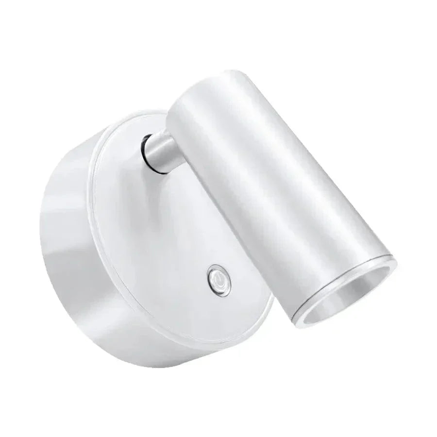 Rechargeable LED wall light with touch control, 360° rotation, magnetic base; compact, sleek design for versatile lighting.