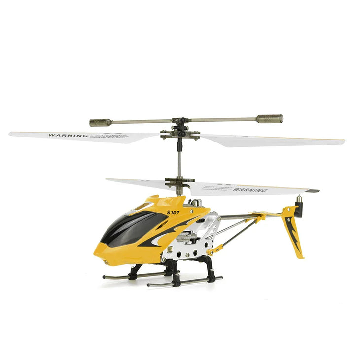 Red Hercules Unbreakable Mini RC Helicopter with Gyro, robust design, vivid hue, metal frame, ideal for kids and beginners.