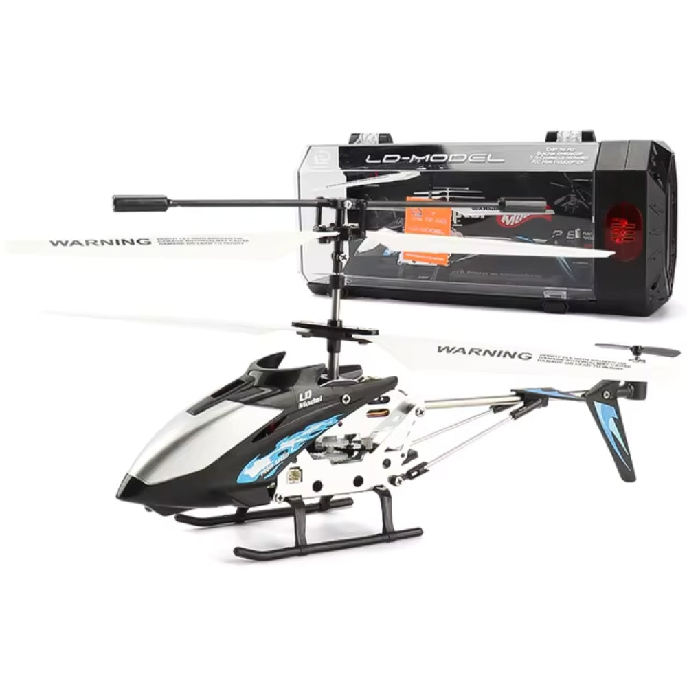 Red Hercules Unbreakable Mini RC Helicopter with Gyro, robust design, vivid hue, metal frame, ideal for kids and beginners.