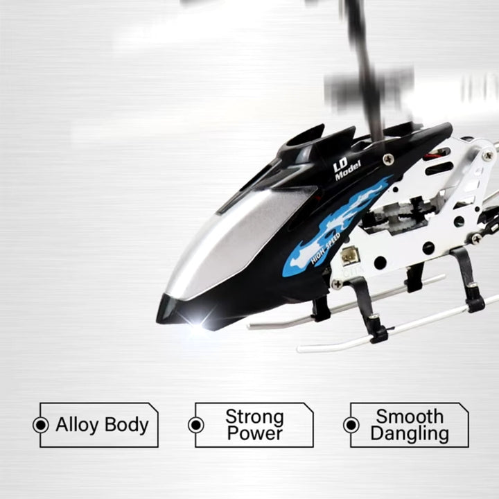 Red Hercules Unbreakable Mini RC Helicopter with Gyro, robust design, vivid hue, metal frame, ideal for kids and beginners.