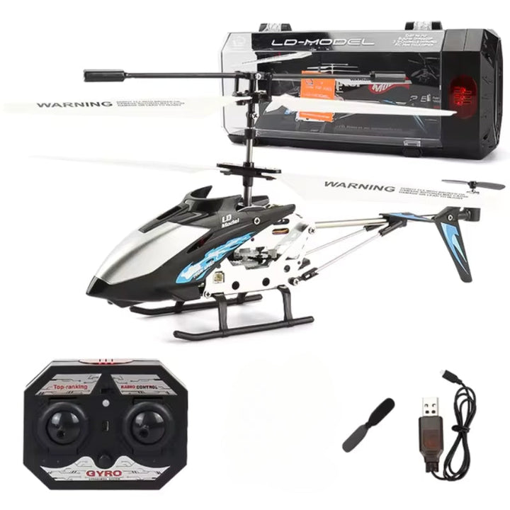 Red Hercules Unbreakable Mini RC Helicopter with Gyro, robust design, vivid hue, metal frame, ideal for kids and beginners.