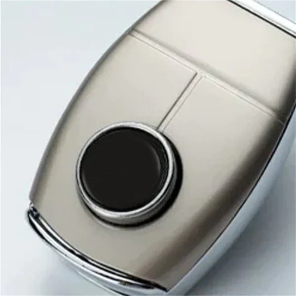 Rigid metal seat belt extender for high-end cars, UK legal, zinc alloy, precision-finish, enhances comfort and safety.