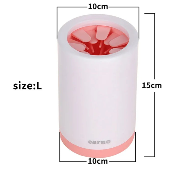 "Silicone paw cleaner for pets with soft bristles; portable, eco-friendly; ideal for dogs and cats' sensitive paws."