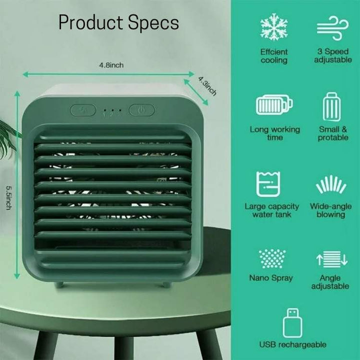 "Sleek, compact portable air conditioner with adjustable cooling, ideal for small spaces and seamless modern design integrati