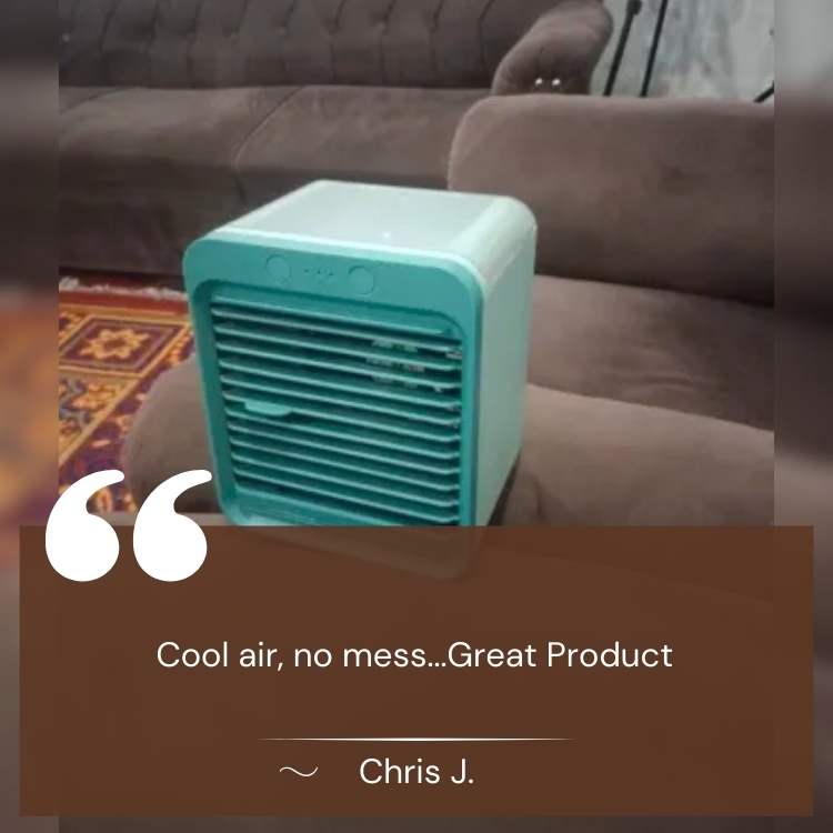 "Sleek, compact portable air conditioner with adjustable cooling, ideal for small spaces and seamless modern design integrati