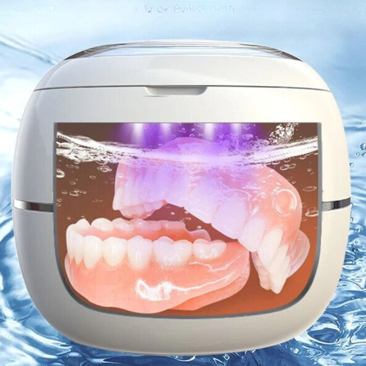 Ultrasonic Portable Denture Cleaner: Compact, sleek design, uses advanced ultrasonic tech for effective denture hygiene every