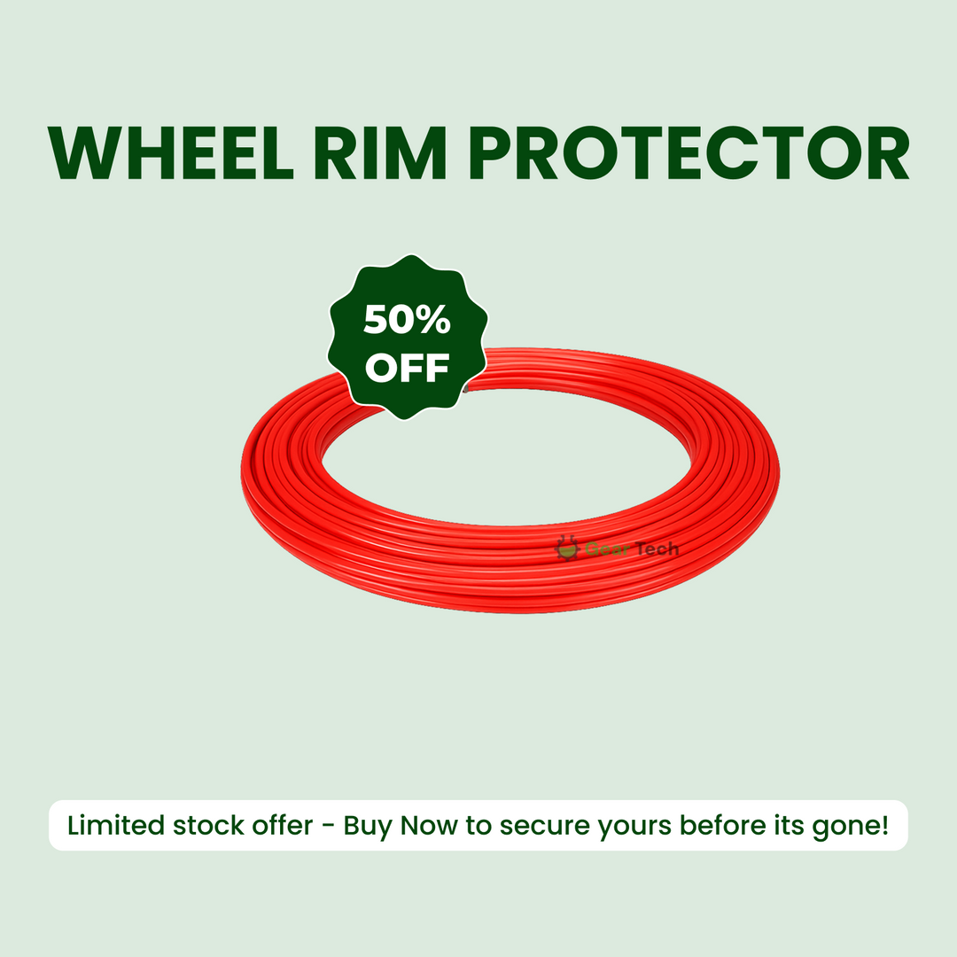 "Unisex alloy wheel rim protector, high adhesion, prevents kerb scrapes, vibrant colors, DIY installation, durable rubber."