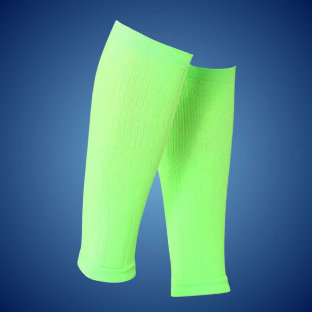 "Unisex calf compression sleeves in sleek design for enhanced circulation, available in various colors for pain relief and co