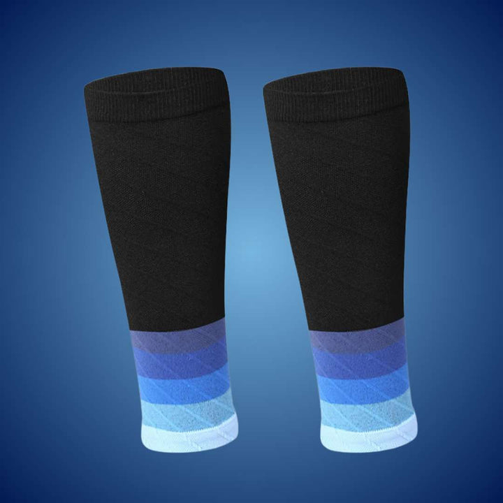 "Unisex calf compression sleeves in sleek design for enhanced circulation, available in various colors for pain relief and co