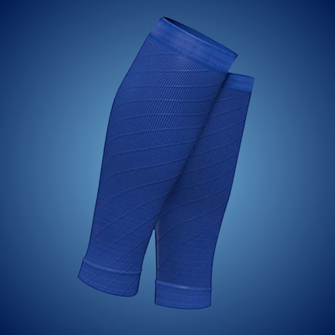 "Unisex calf compression sleeves in sleek design for enhanced circulation, available in various colors for pain relief and co