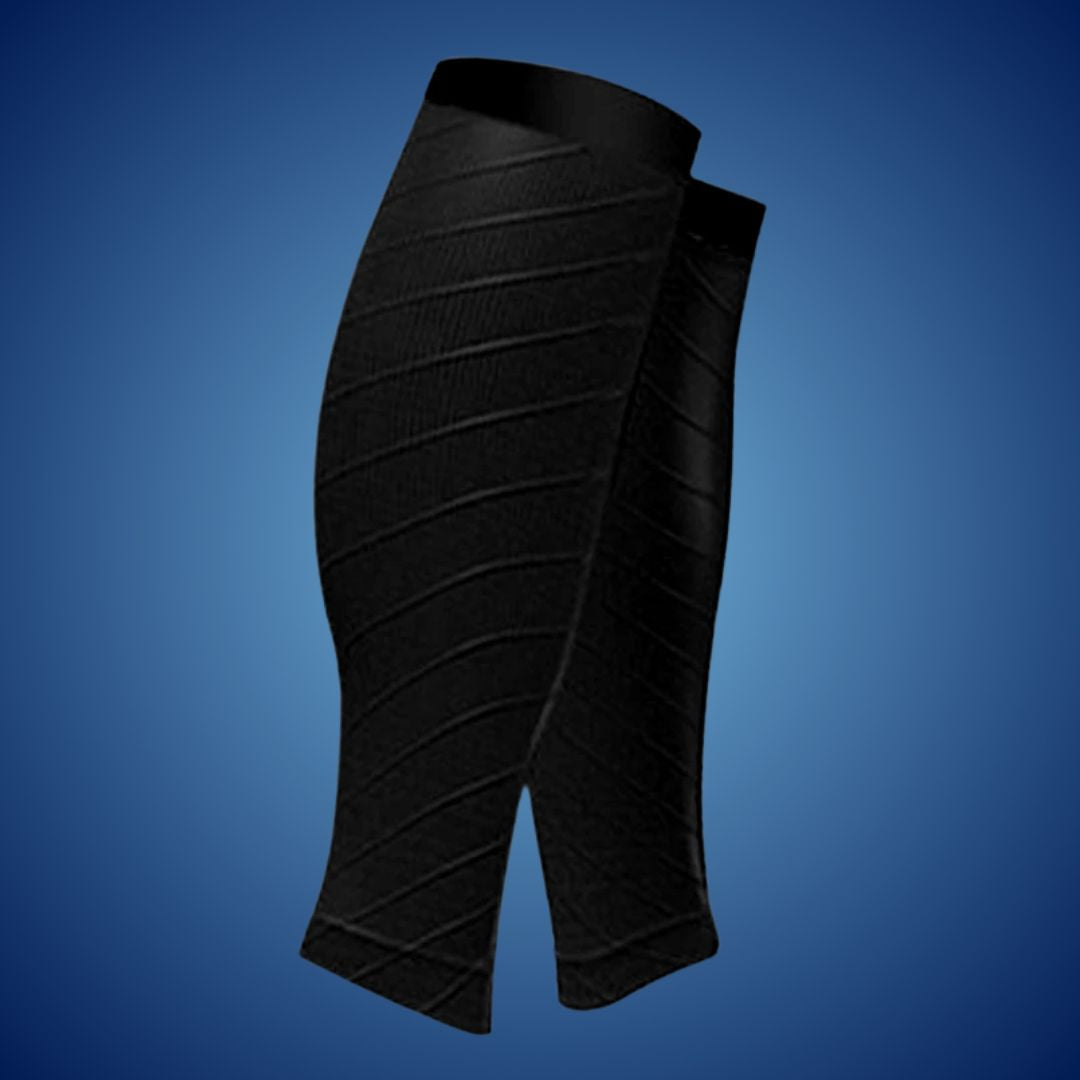 "Unisex calf compression sleeves in sleek design for enhanced circulation, available in various colors for pain relief and co