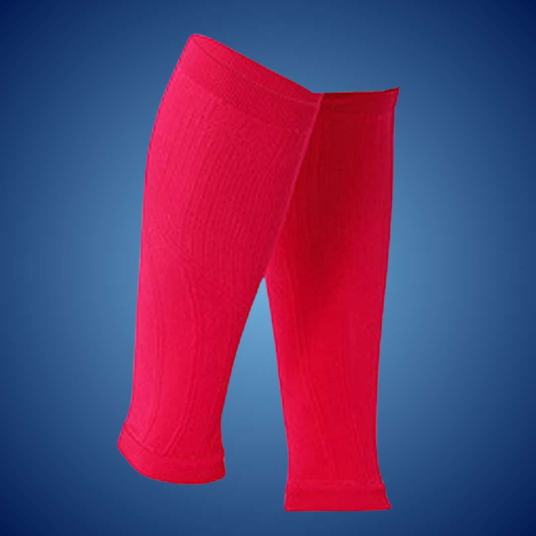 "Unisex calf compression sleeves in sleek design for enhanced circulation, available in various colors for pain relief and co