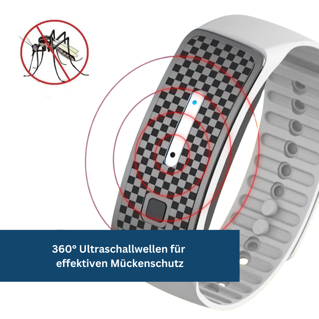 "Unisex eco-friendly mosquito repellent bracelet in black, adjustable strap, sleek design, effective outdoor protection."