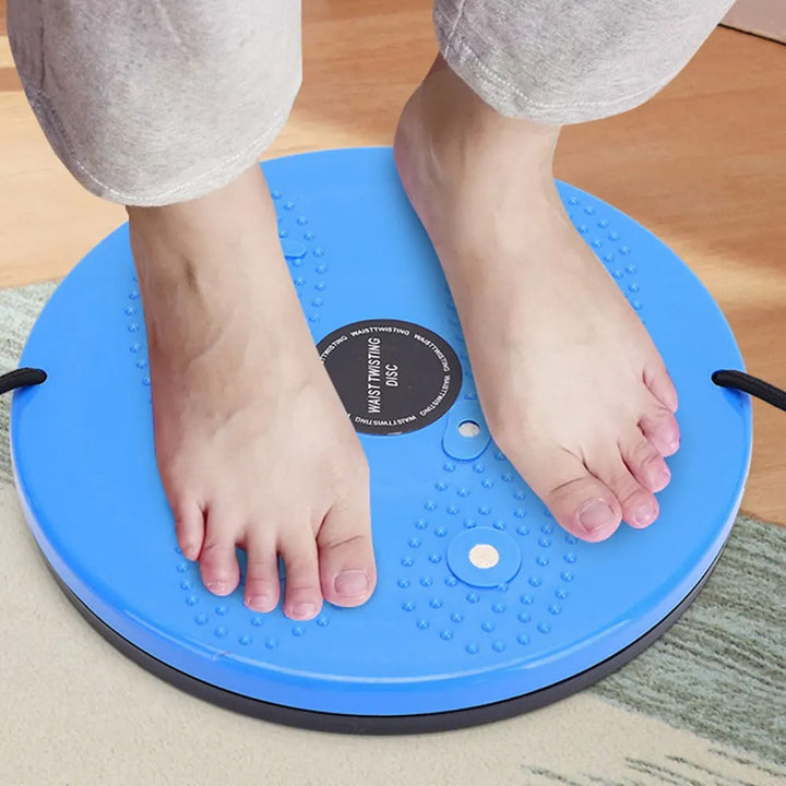 Unisex magnetic waist twisting disc in vibrant colors with massage points, enhancing balance, core strength, and flexibility.