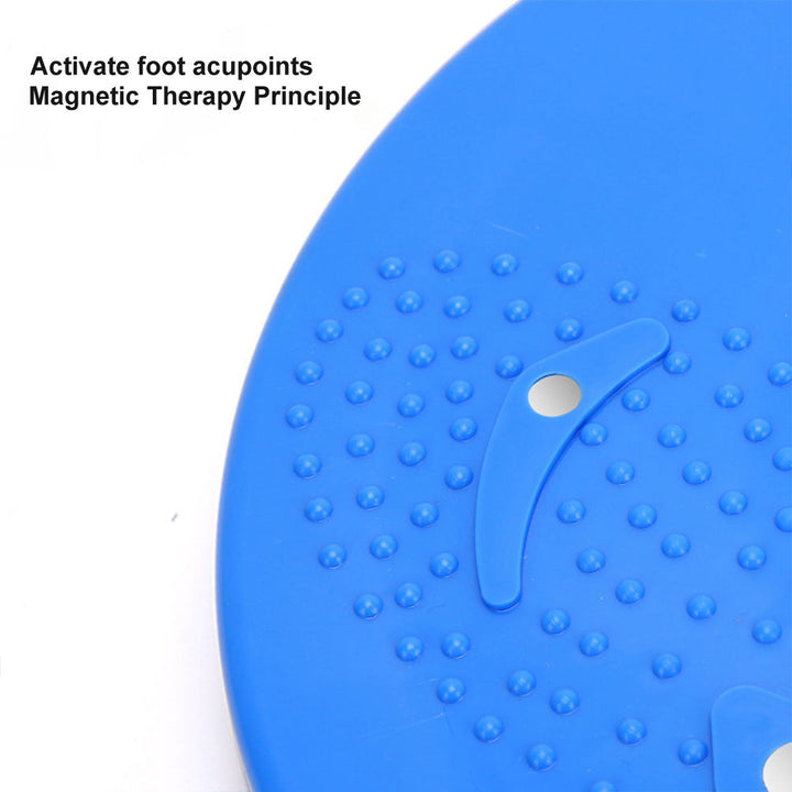 Unisex magnetic waist twisting disc in vibrant colors with massage points, enhancing balance, core strength, and flexibility.