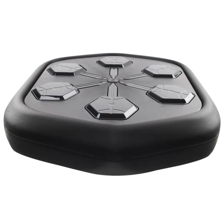 "Unisex Rhythm Punch Max Boxing Trainer with sleek design, digital display, music sync feature for immersive home gym workout