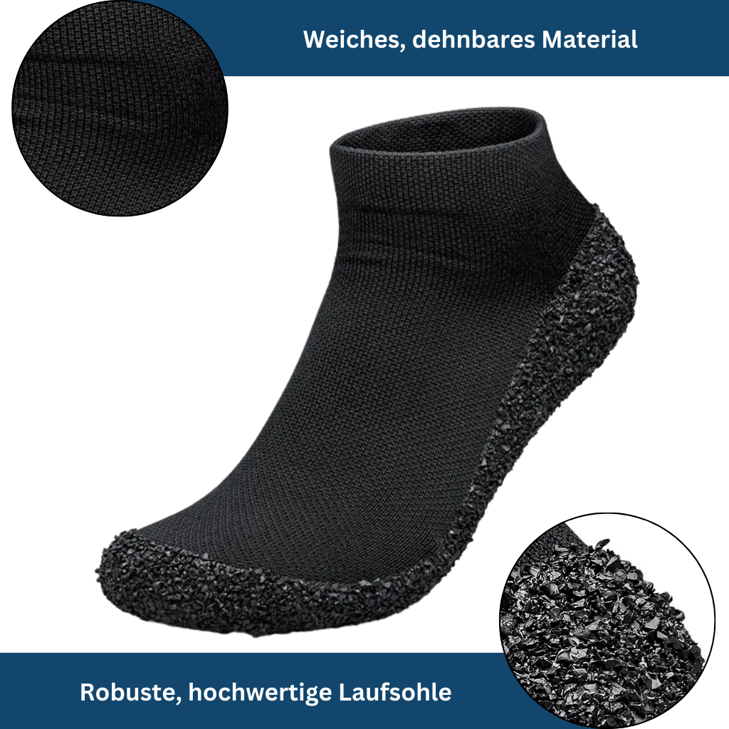 Unisex sock shoes for women, flexible and durable, gray with sleek design, offering comfort and support for everyday wear.